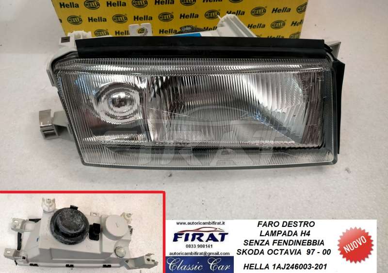 FARO SKODA OCTAVIA 97 - 00 H4 DX (HELLA)